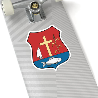 Coa Hungary Town Barbacs (Hungary) (Coat of Arms) STICKER Vinyl Kiss-Cut Decal - The Sticker Space