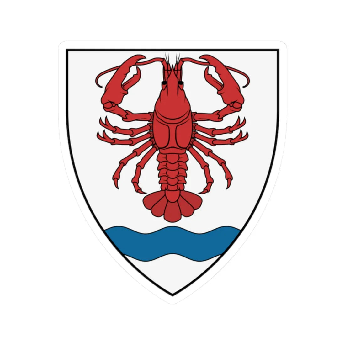 Coa Hungary Town Bódvarákó (Hungary) (Coat of Arms) STICKER Vinyl Kiss-Cut Decal 2 Inch White - The Sticker Space