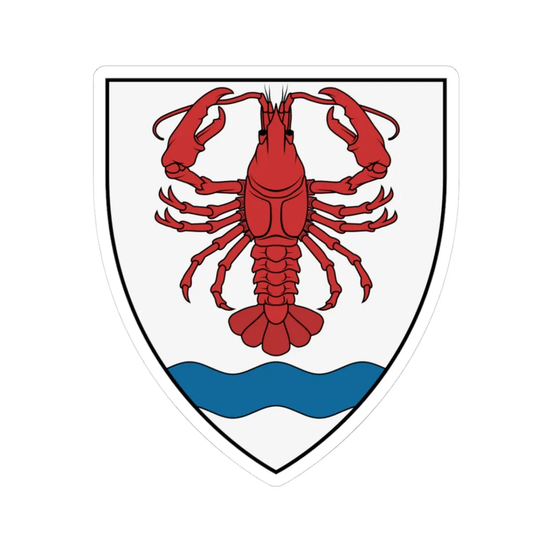 Coa Hungary Town Bódvarákó (Hungary) (Coat of Arms) STICKER Vinyl Kiss-Cut Decal 3 Inch White - The Sticker Space