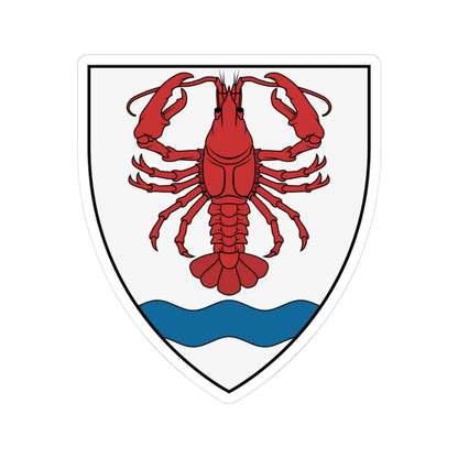 Coa Hungary Town Bódvarákó (Hungary) (Coat of Arms) STICKER Vinyl Kiss-Cut Decal 3 Inch White - The Sticker Space