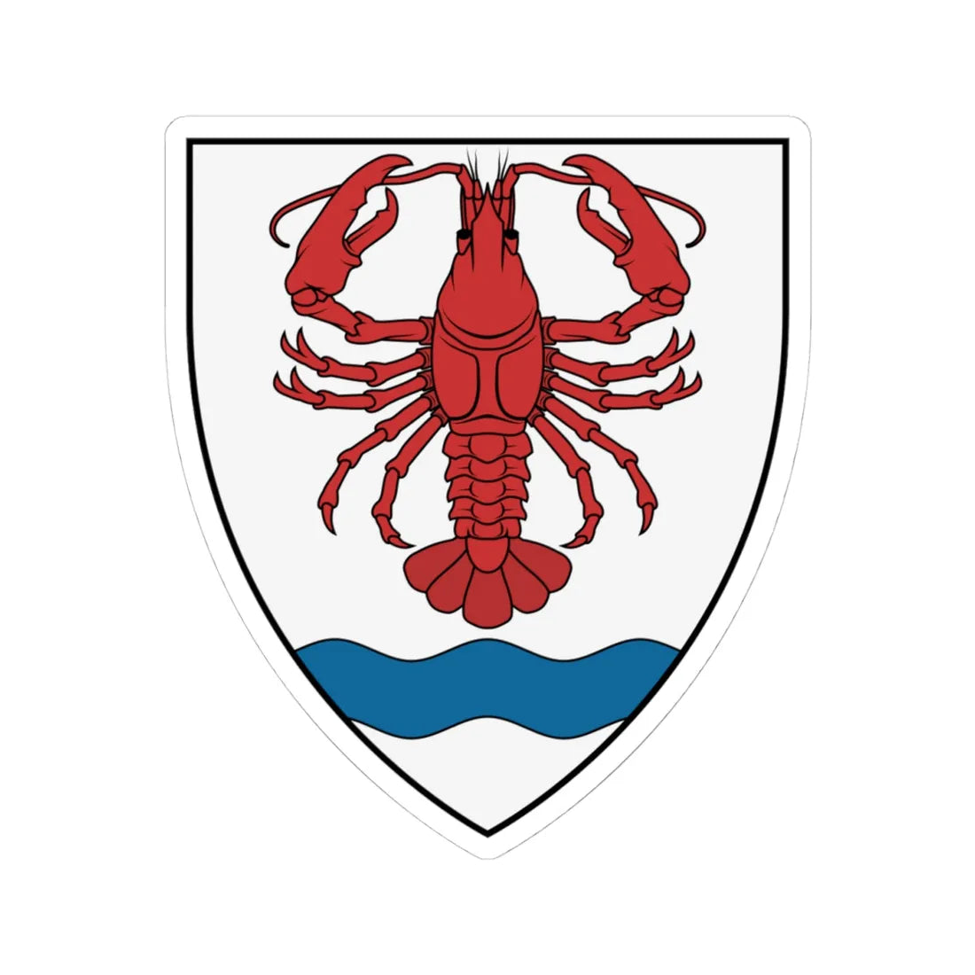 Coa Hungary Town Bódvarákó (Hungary) (Coat of Arms) STICKER Vinyl Kiss-Cut Decal 4 Inch White - The Sticker Space