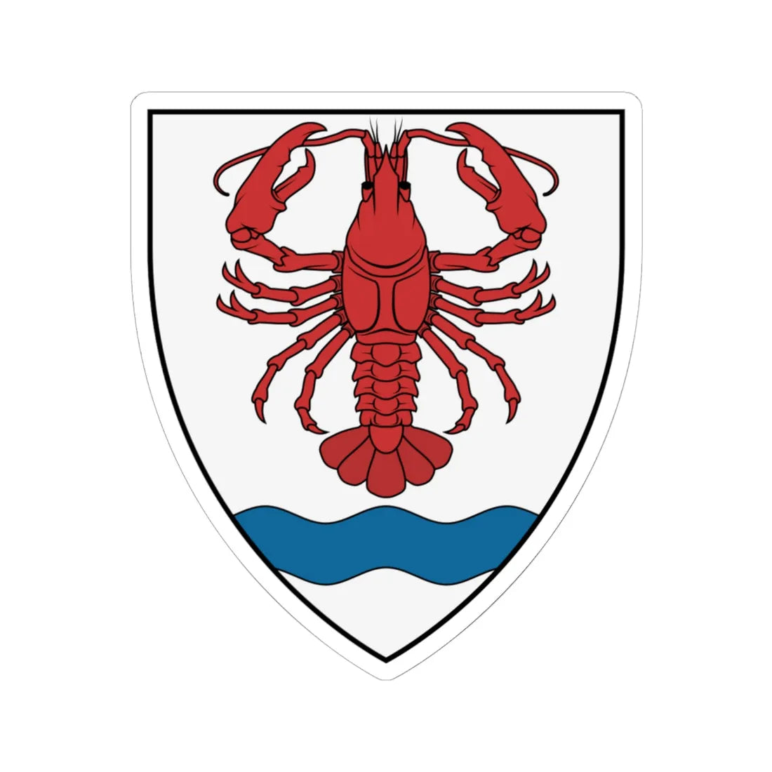 Coa Hungary Town Bódvarákó (Hungary) (Coat of Arms) STICKER Vinyl Kiss-Cut Decal 6 Inch White - The Sticker Space