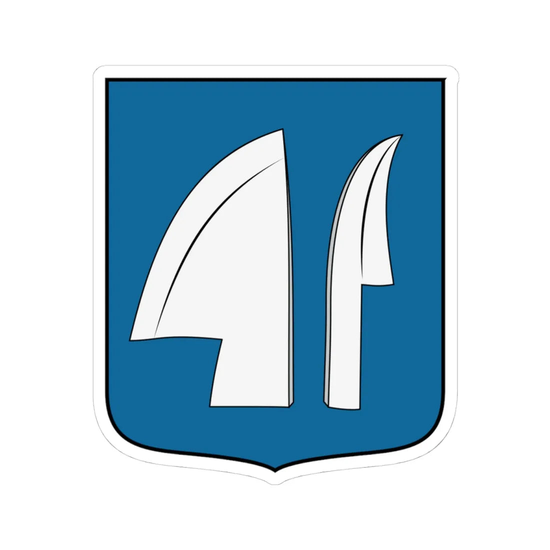 Coa Hungary Town Bedő (Hungary) (Coat of Arms) STICKER Vinyl Kiss-Cut Decal 4 Inch White - The Sticker Space