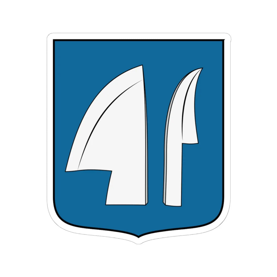 Coa Hungary Town Bedő (Hungary) (Coat of Arms) STICKER Vinyl Kiss-Cut Decal 6 Inch White - The Sticker Space