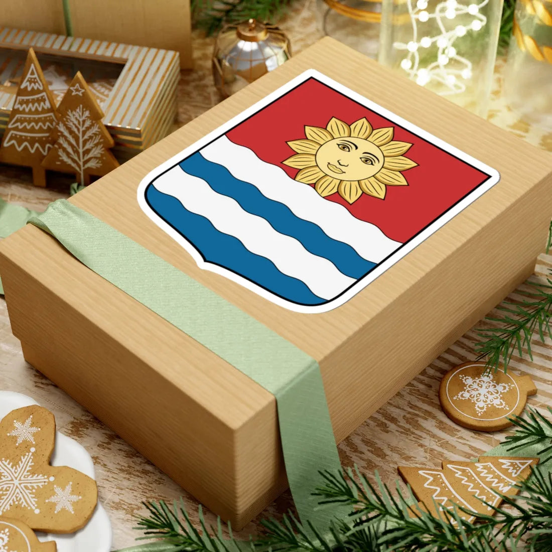 Coa Hungary Town Berekfürdő (Hungary) (Coat of Arms) STICKER Vinyl Kiss-Cut Decal - The Sticker Space