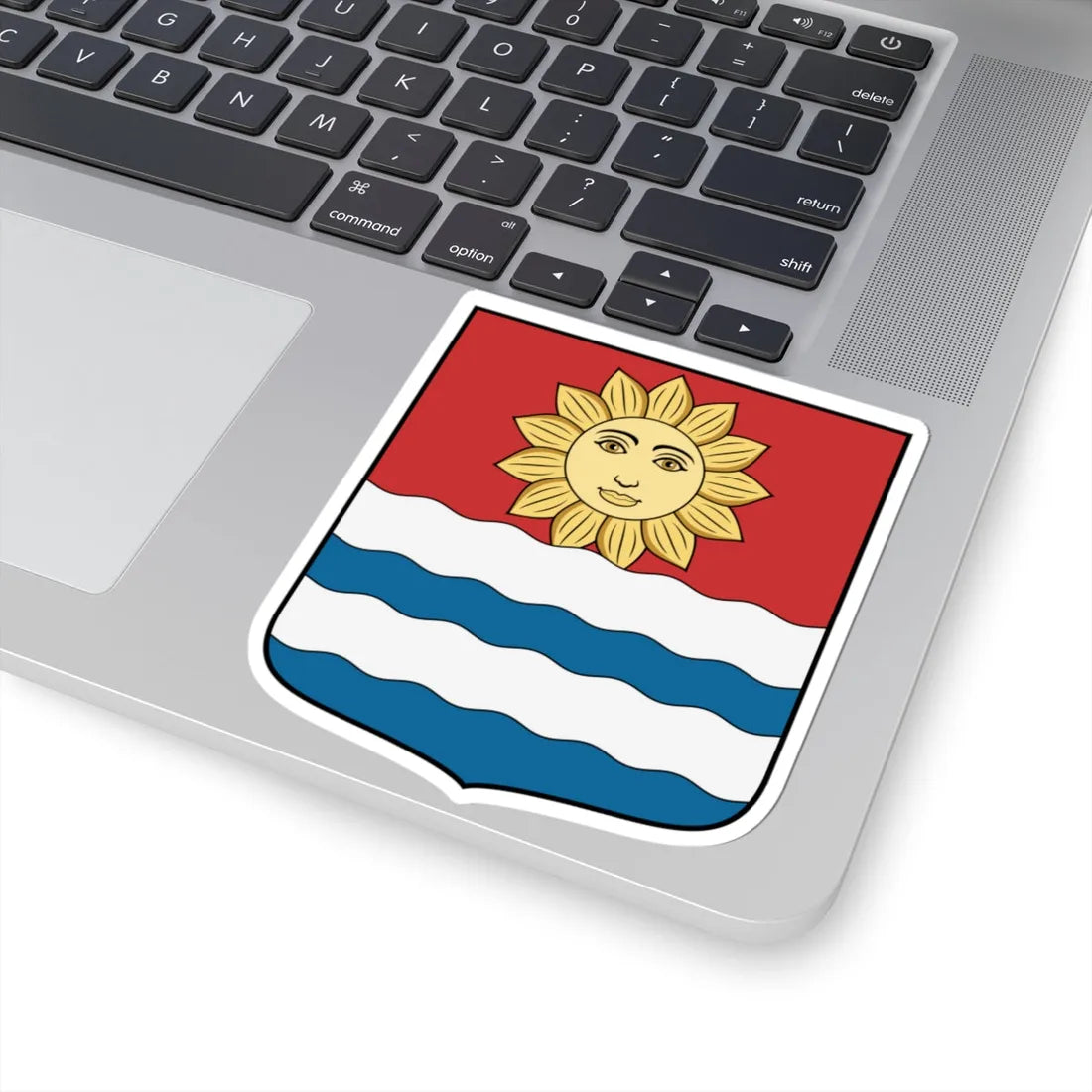 Coa Hungary Town Berekfürdő (Hungary) (Coat of Arms) STICKER Vinyl Kiss-Cut Decal - The Sticker Space