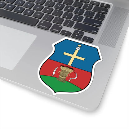 Coa Hungary Town Biharkeresztes (Hungary) (Coat of Arms) STICKER Vinyl Kiss-Cut Decal - The Sticker Space