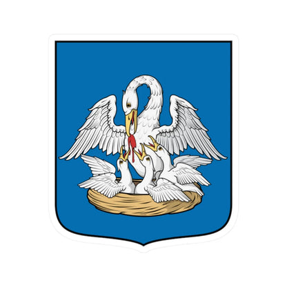 Coa Hungary Town Biharugra (Hungary) (Coat of Arms) STICKER Vinyl Kiss-Cut Decal 2 Inch White - The Sticker Space