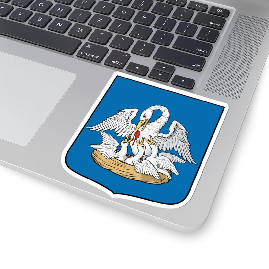 Coa Hungary Town Biharugra (Hungary) (Coat of Arms) STICKER Vinyl Kiss-Cut Decal - The Sticker Space