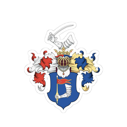 Coa Hungary Town Békés big (Hungary) (Coat of Arms) STICKER Vinyl Kiss-Cut Decal 4 Inch White - The Sticker Space