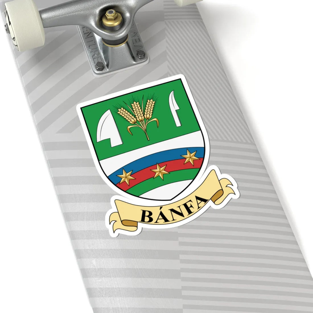 Coa Hungary Town Bánfa big (Hungary) (Coat of Arms) STICKER Vinyl Kiss-Cut Decal - The Sticker Space