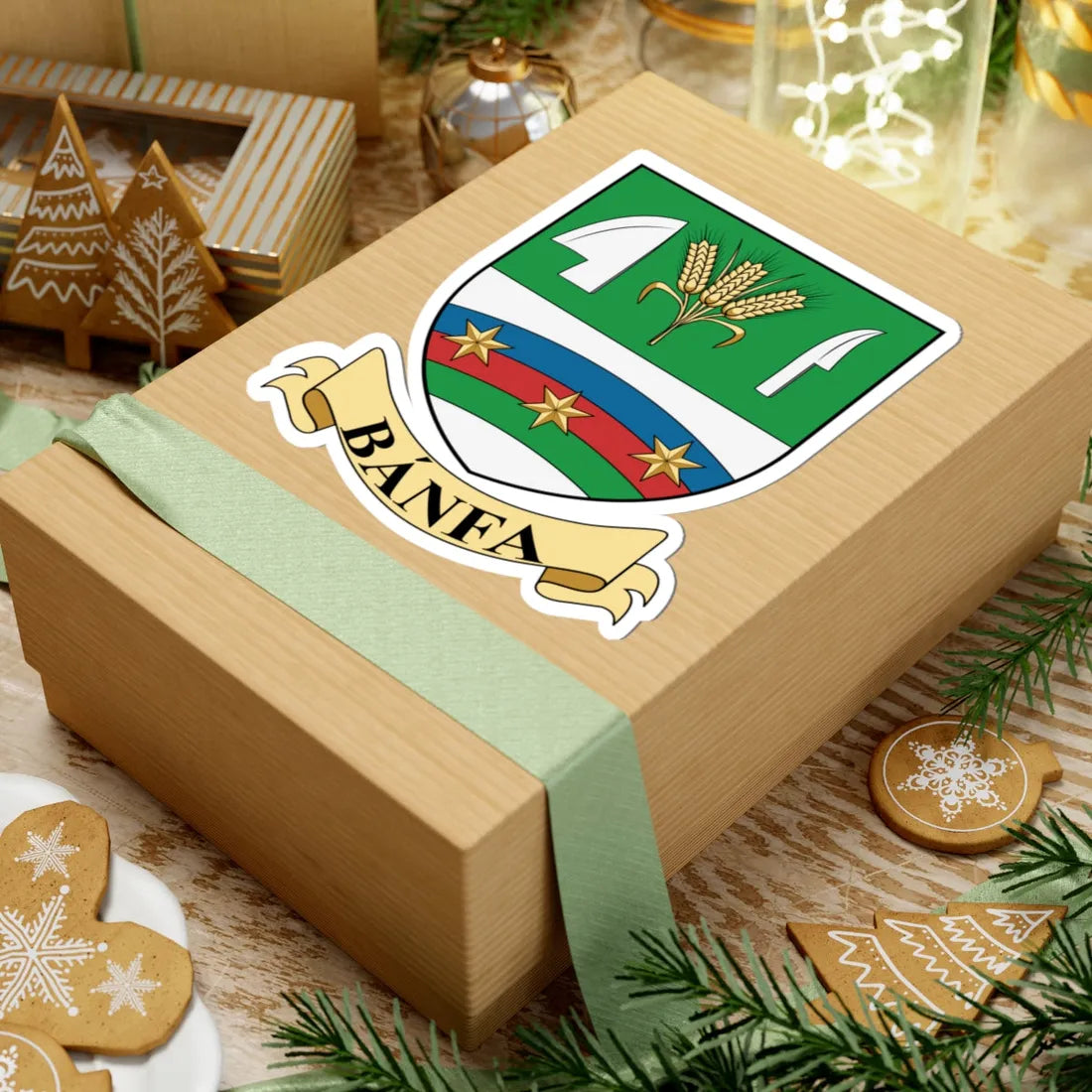 Coa Hungary Town Bánfa big (Hungary) (Coat of Arms) STICKER Vinyl Kiss-Cut Decal - The Sticker Space