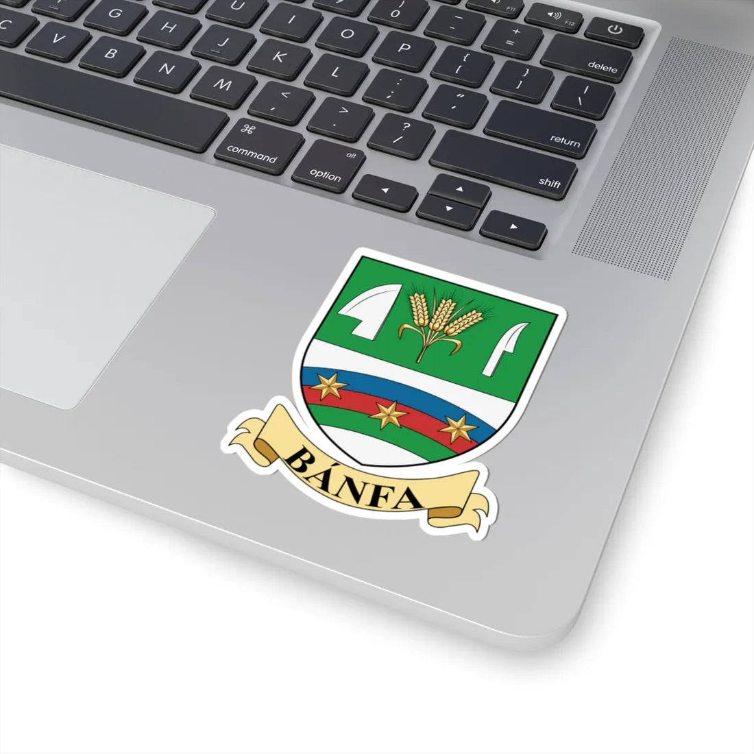 Coa Hungary Town Bánfa big (Hungary) (Coat of Arms) STICKER Vinyl Kiss-Cut Decal - The Sticker Space