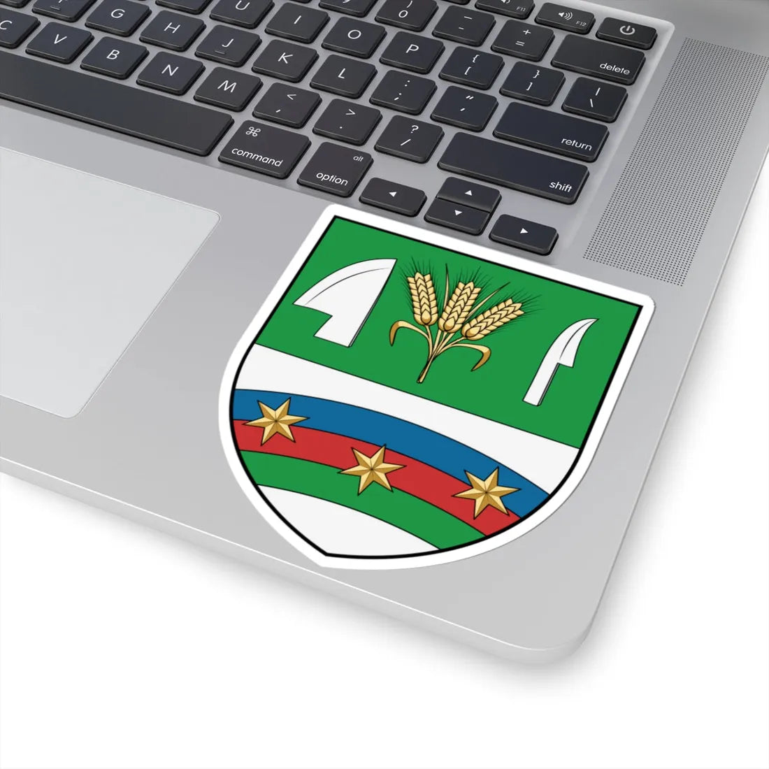 Coa Hungary Town Bánfa (Hungary) (Coat of Arms) STICKER Vinyl Kiss-Cut Decal - The Sticker Space