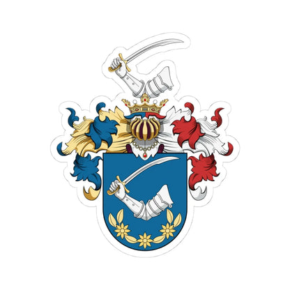 Coa Hungary Town Boba big (Hungary) (Coat of Arms) STICKER Vinyl Kiss-Cut Decal 4 Inch White - The Sticker Space