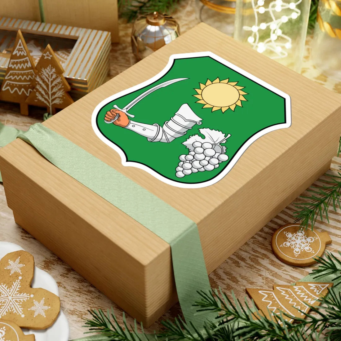 Coa Hungary Town Bocskaikert (Hungary) (Coat of Arms) STICKER Vinyl Kiss-Cut Decal - The Sticker Space