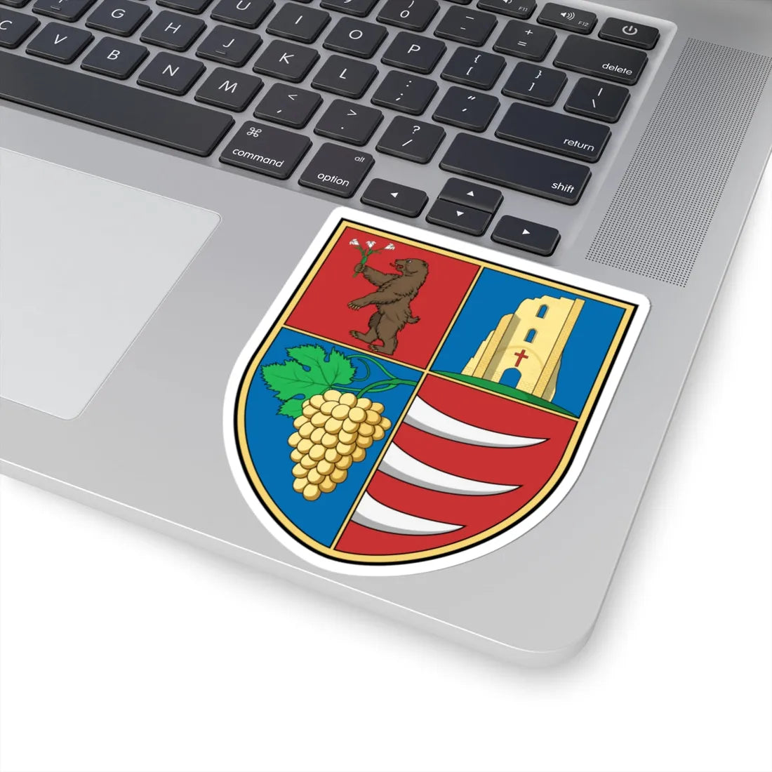 Coa Hungary Town Bodaszőlő (Hungary) (Coat of Arms) STICKER Vinyl Kiss-Cut Decal - The Sticker Space