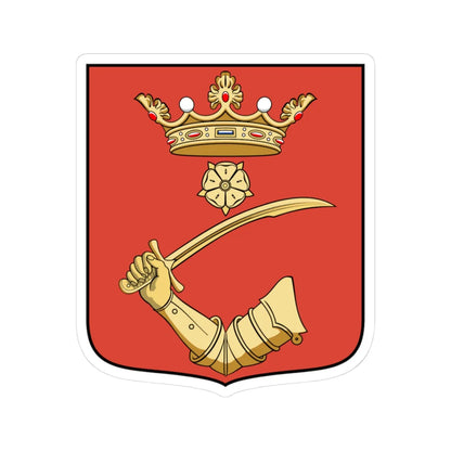 Coa Hungary Town Bozzai (Hungary) (Coat of Arms) STICKER Vinyl Kiss-Cut Decal 3 Inch White - The Sticker Space