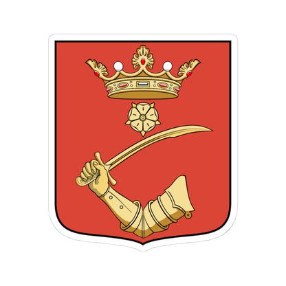 Coa Hungary Town Bozzai (Hungary) (Coat of Arms) STICKER Vinyl Kiss-Cut Decal 4 Inch White - The Sticker Space