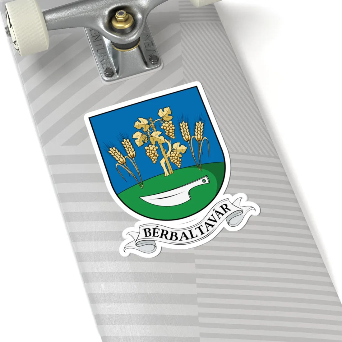 Coa Hungary Town Bérbaltavár (Hungary) (Coat of Arms) STICKER Vinyl Kiss-Cut Decal - The Sticker Space