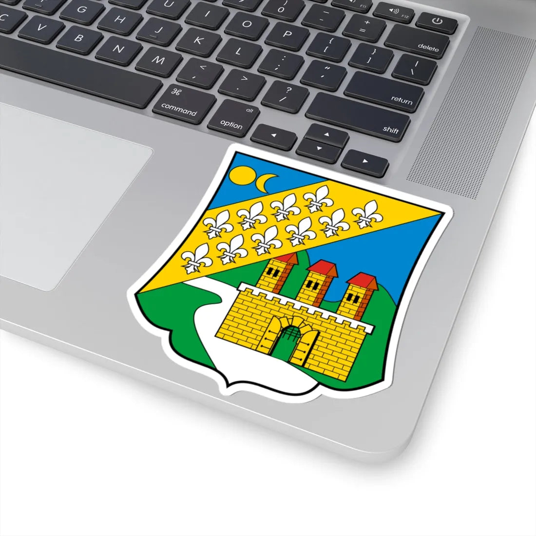 Coa Hungary Town Budapest 11th (Hungary) (Coat of Arms) STICKER Vinyl Kiss-Cut Decal - The Sticker Space