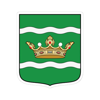 Coa Hungary Town Budapest 16th (Hungary) (Coat of Arms) STICKER Vinyl Kiss-Cut Decal 6 Inch White - The Sticker Space