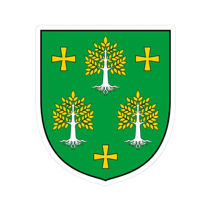 Coa Hungary Town Budapest 2nd (Hungary) (Coat of Arms) STICKER Vinyl Kiss-Cut Decal 3 Inch White - The Sticker Space