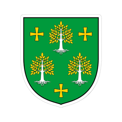 Coa Hungary Town Budapest 2nd (Hungary) (Coat of Arms) STICKER Vinyl Kiss-Cut Decal 6 Inch White - The Sticker Space