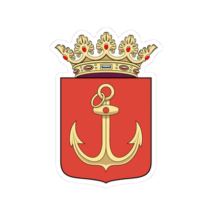 Coa Hungary Town Budapest 4th (Hungary) (Coat of Arms) STICKER Vinyl Kiss-Cut Decal 3 Inch White - The Sticker Space