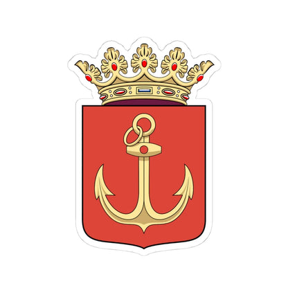 Coa Hungary Town Budapest 4th (Hungary) (Coat of Arms) STICKER Vinyl Kiss-Cut Decal 4 Inch White - The Sticker Space