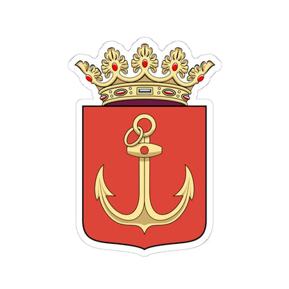 Coa Hungary Town Budapest 4th (Hungary) (Coat of Arms) STICKER Vinyl Kiss-Cut Decal 6 Inch White - The Sticker Space