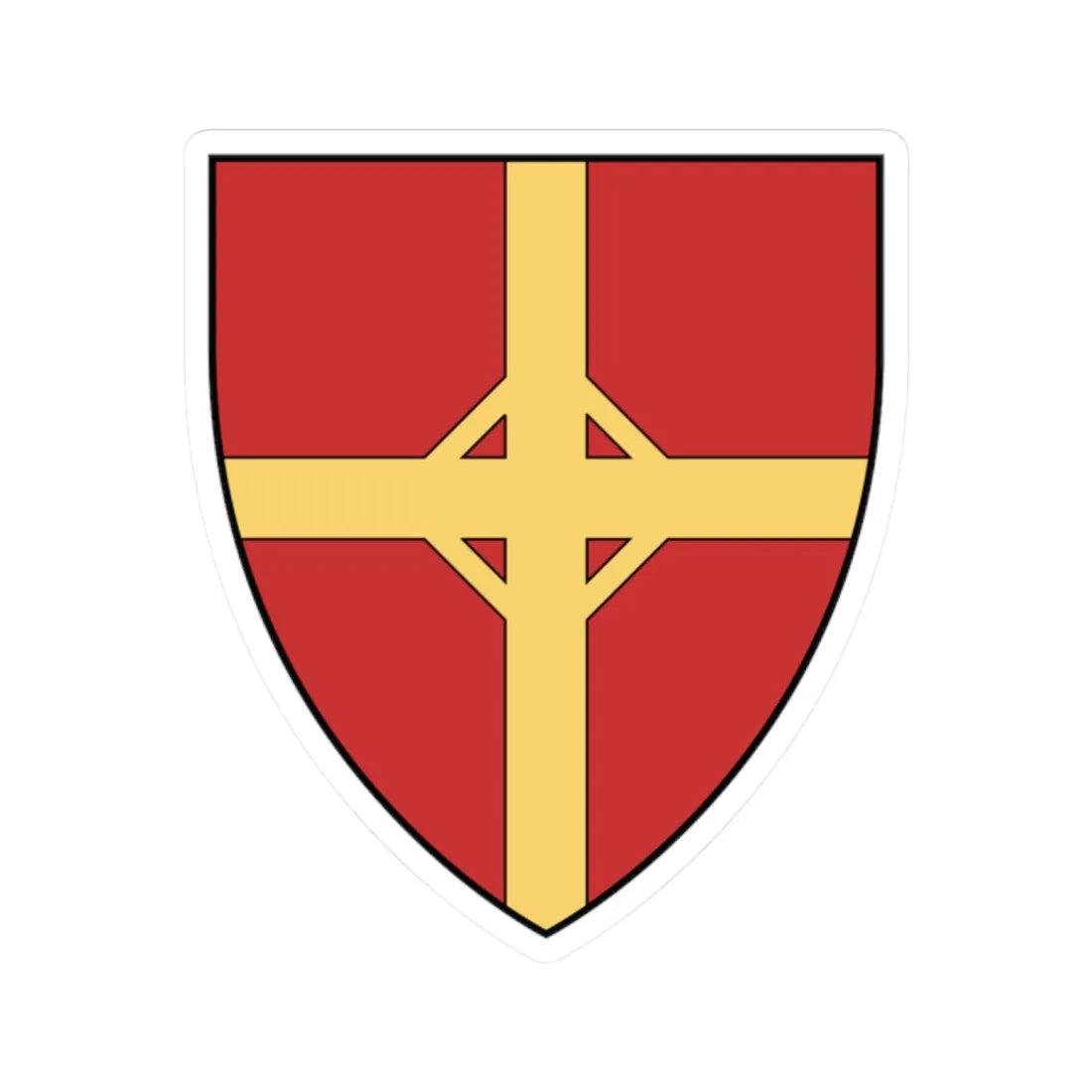 Coa Hungary Town Budapest 6th (Hungary) (Coat of Arms) STICKER Vinyl Kiss-Cut Decal 2 Inch White - The Sticker Space