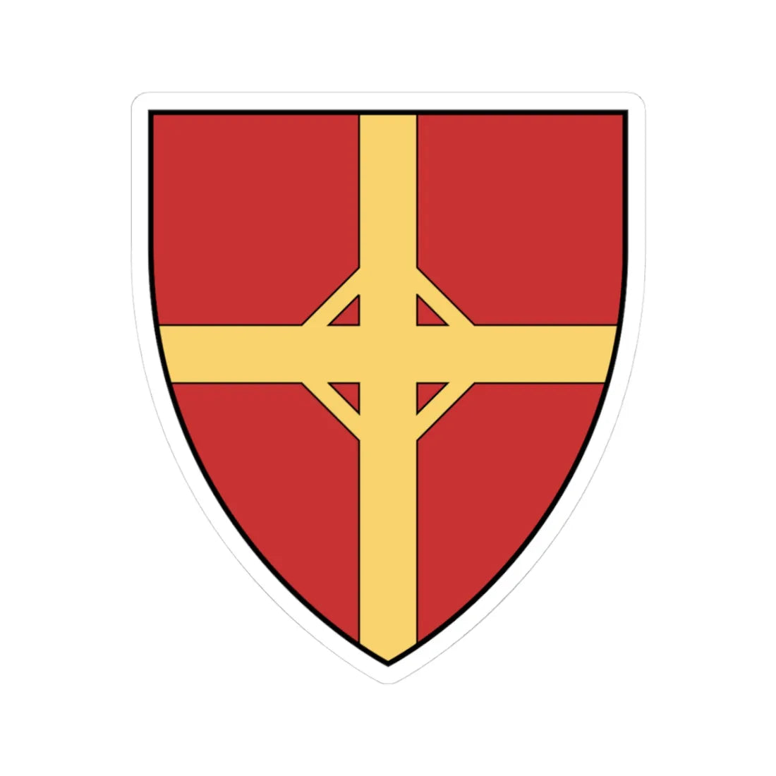 Coa Hungary Town Budapest 6th (Hungary) (Coat of Arms) STICKER Vinyl Kiss-Cut Decal 3 Inch White - The Sticker Space