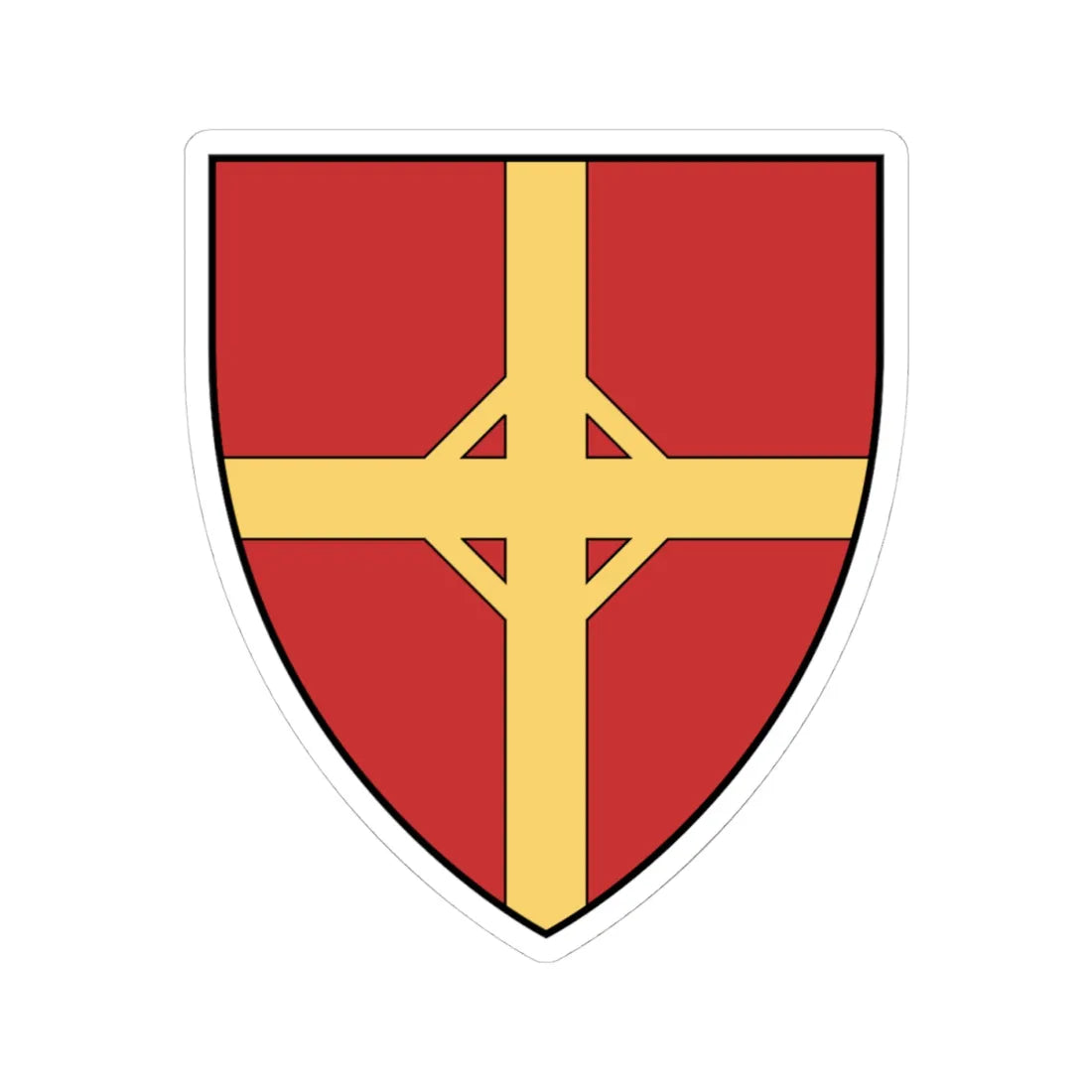Coa Hungary Town Budapest 6th (Hungary) (Coat of Arms) STICKER Vinyl Kiss-Cut Decal 4 Inch White - The Sticker Space