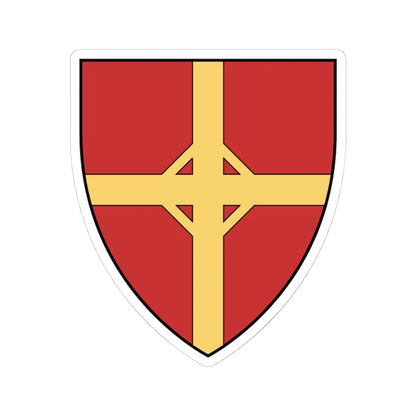 Coa Hungary Town Budapest 6th (Hungary) (Coat of Arms) STICKER Vinyl Kiss-Cut Decal 4 Inch White - The Sticker Space