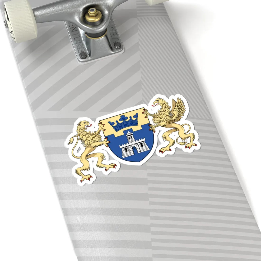 Coa Hungary Town Budapest 7th big (Hungary) (Coat of Arms) STICKER Vinyl Kiss-Cut Decal - The Sticker Space