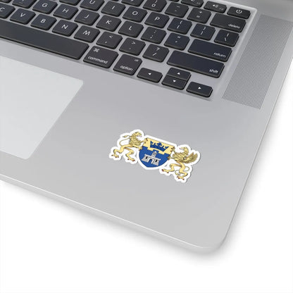 Coa Hungary Town Budapest 7th big (Hungary) (Coat of Arms) STICKER Vinyl Kiss-Cut Decal - The Sticker Space