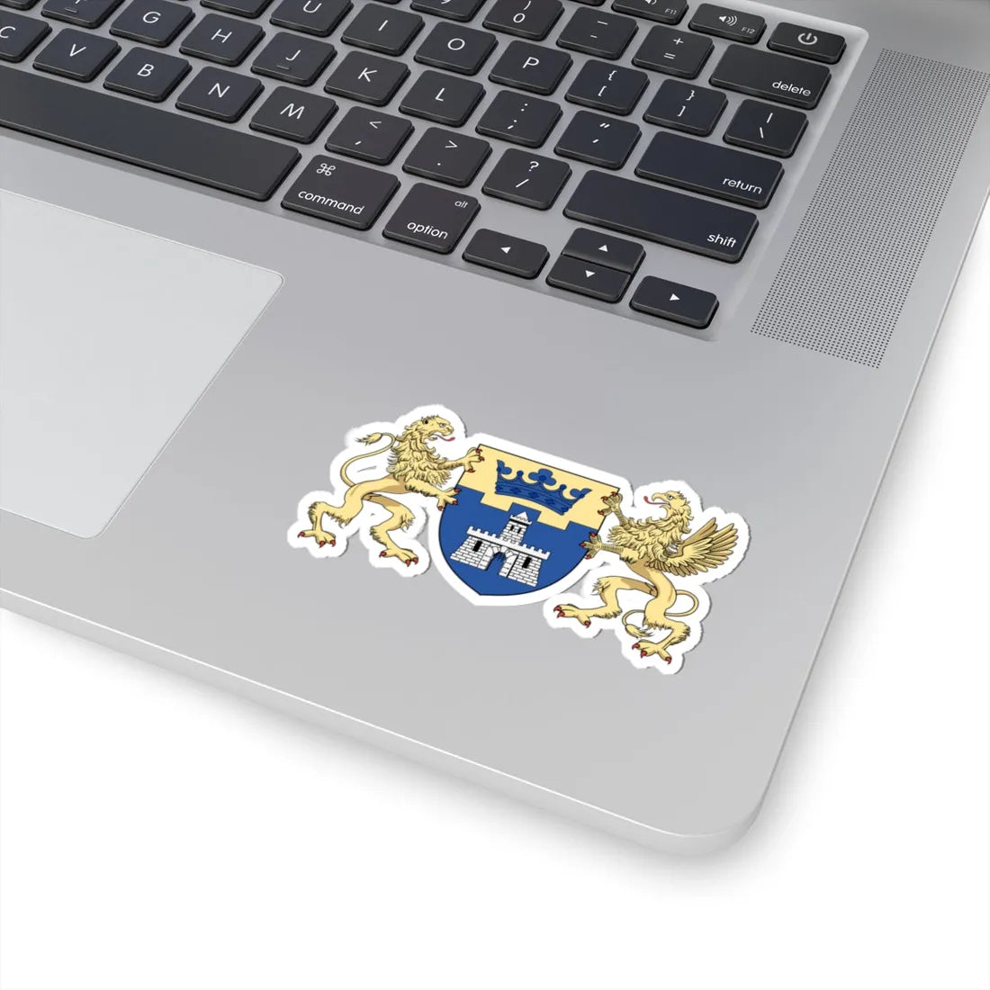 Coa Hungary Town Budapest 7th big (Hungary) (Coat of Arms) STICKER Vinyl Kiss-Cut Decal - The Sticker Space