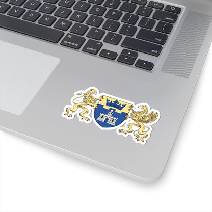 Coa Hungary Town Budapest 7th big (Hungary) (Coat of Arms) STICKER Vinyl Kiss-Cut Decal - The Sticker Space