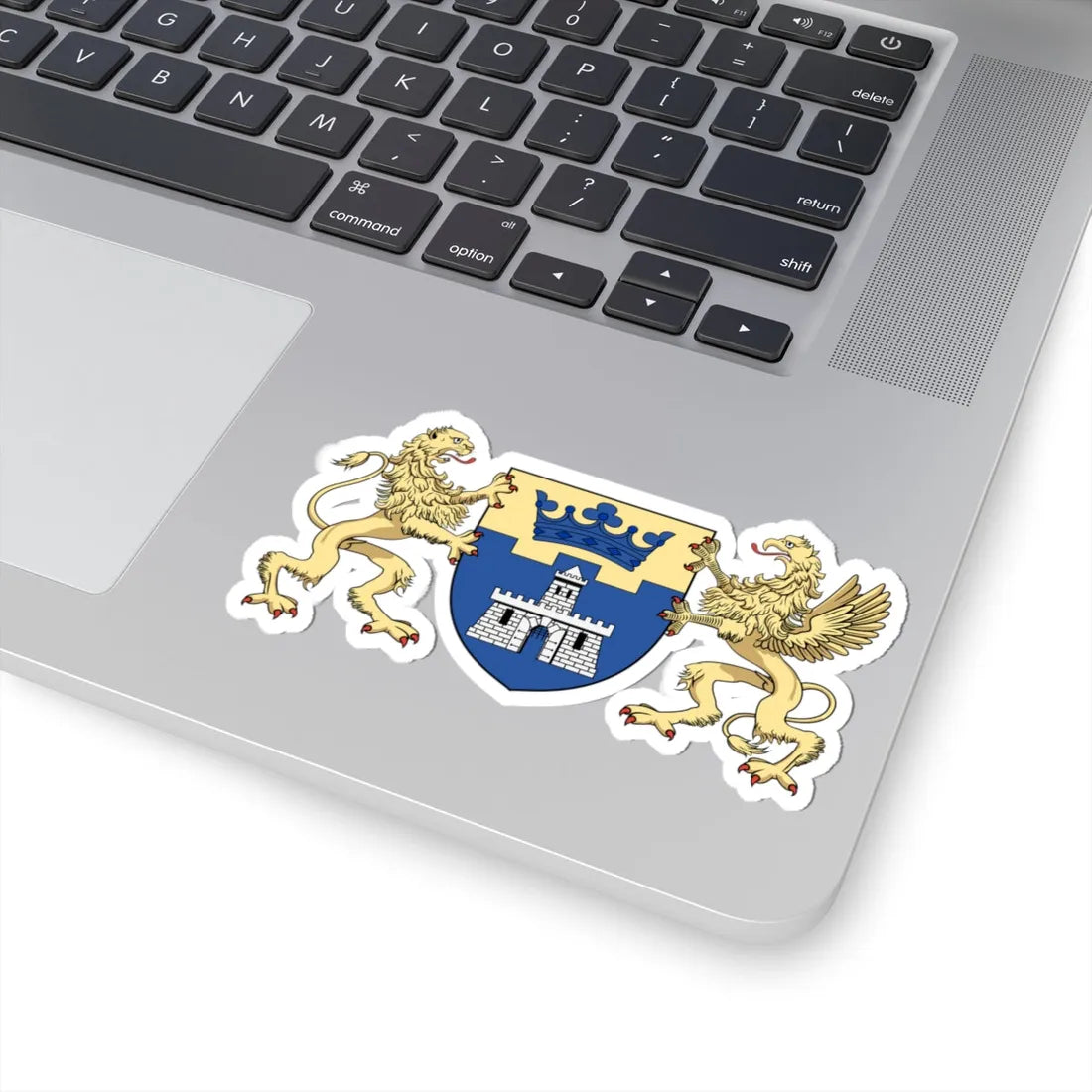Coa Hungary Town Budapest 7th big (Hungary) (Coat of Arms) STICKER Vinyl Kiss-Cut Decal - The Sticker Space