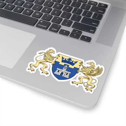 Coa Hungary Town Budapest 7th big (Hungary) (Coat of Arms) STICKER Vinyl Kiss-Cut Decal - The Sticker Space