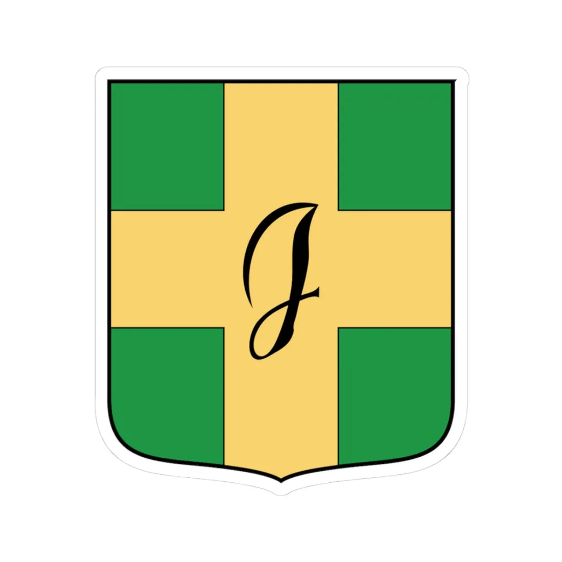 Coa Hungary Town Budapest 8th 1996-2012 (Hungary) (Coat of Arms) STICKER Vinyl Kiss-Cut Decal 3 Inch White - The Sticker Space