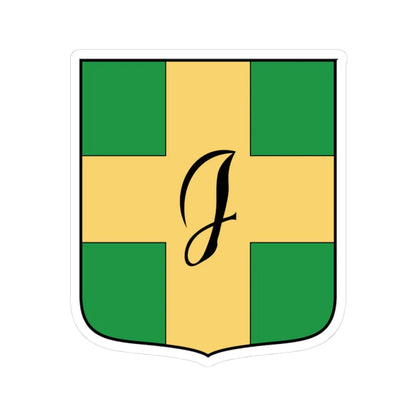 Coa Hungary Town Budapest 8th 1996-2012 (Hungary) (Coat of Arms) STICKER Vinyl Kiss-Cut Decal 3 Inch White - The Sticker Space