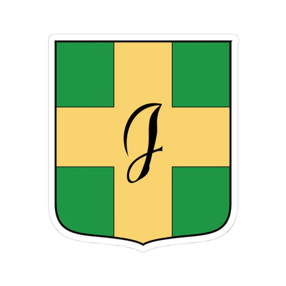 Coa Hungary Town Budapest 8th 1996-2012 (Hungary) (Coat of Arms) STICKER Vinyl Kiss-Cut Decal 4 Inch White - The Sticker Space