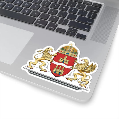 Coa Hungary Town Budapest big (Hungary) (Coat of Arms) STICKER Vinyl Kiss-Cut Decal - The Sticker Space