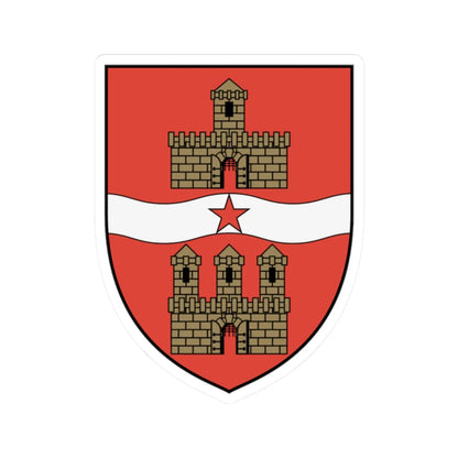 Coa Hungary Town Budapest History (Hungary) (Coat of Arms) STICKER Vinyl Kiss-Cut Decal 2 Inch White - The Sticker Space