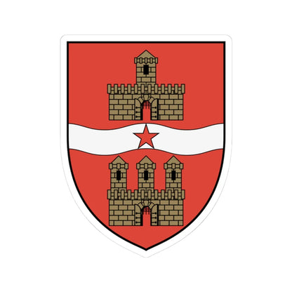 Coa Hungary Town Budapest History (Hungary) (Coat of Arms) STICKER Vinyl Kiss-Cut Decal 3 Inch White - The Sticker Space
