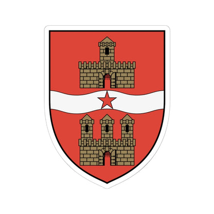 Coa Hungary Town Budapest History (Hungary) (Coat of Arms) STICKER Vinyl Kiss-Cut Decal 6 Inch White - The Sticker Space