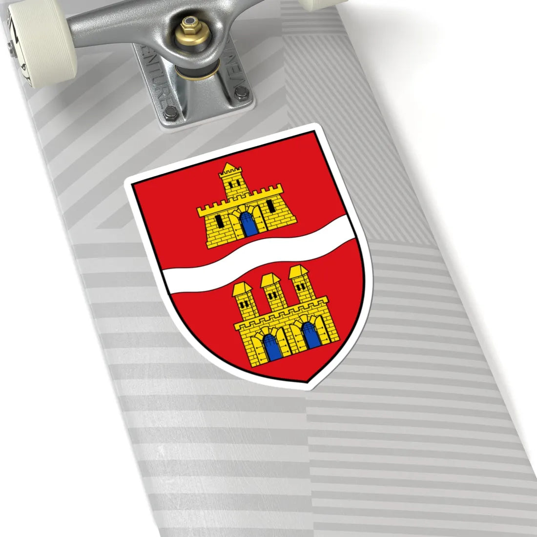Coa Hungary Town Budapest (Hungary) (Coat of Arms) STICKER Vinyl Kiss-Cut Decal - The Sticker Space