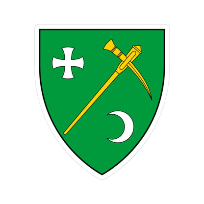 Coa Hungary Town Csákány (Hungary) (Coat of Arms) STICKER Vinyl Kiss-Cut Decal 3 Inch White - The Sticker Space